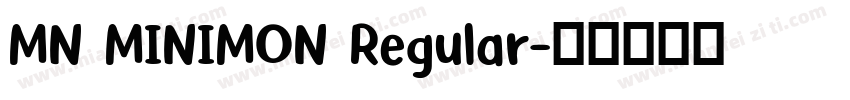 MN MINIMON Regular字体转换